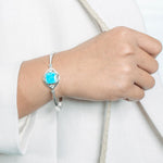 Larimar Dolphin’s Eye Bangle Bangle Island by Koa Nani 