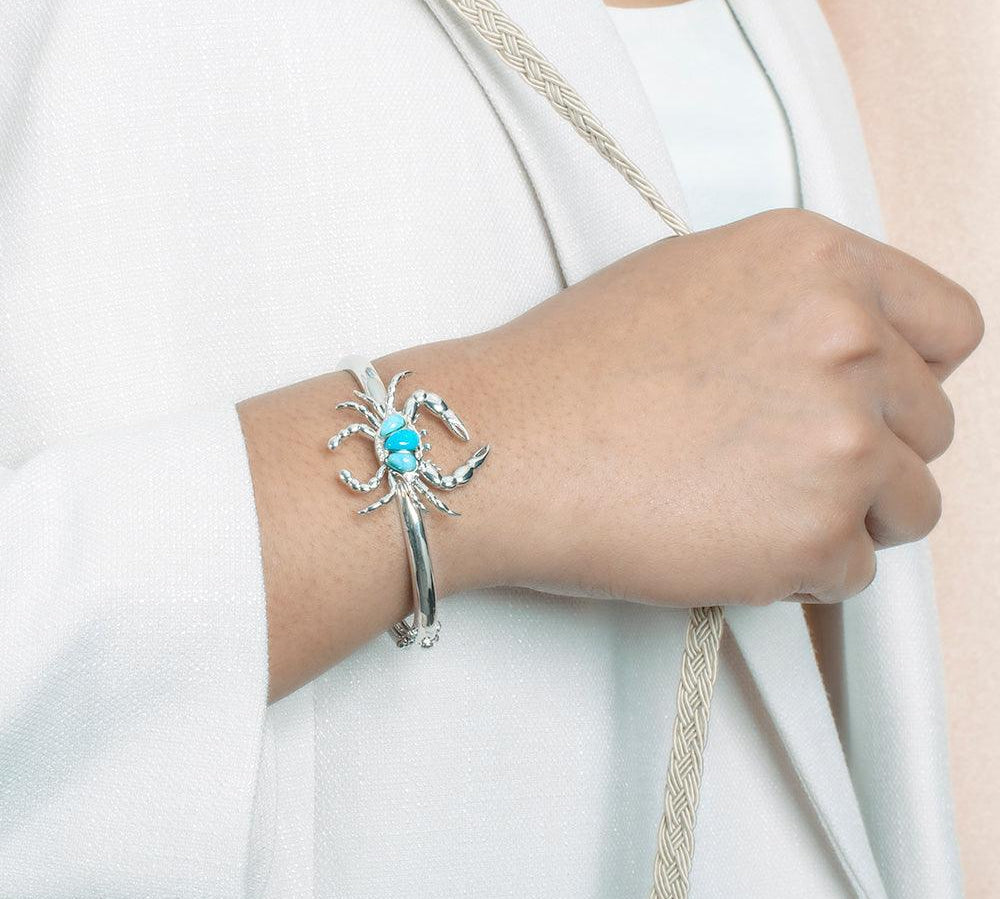 Larimar Dungeness Crab Bangle Bangle Island by Koa Nani 