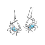 Larimar Dungeness Crab Hook Earrings Earrings Island by Koa Nani 