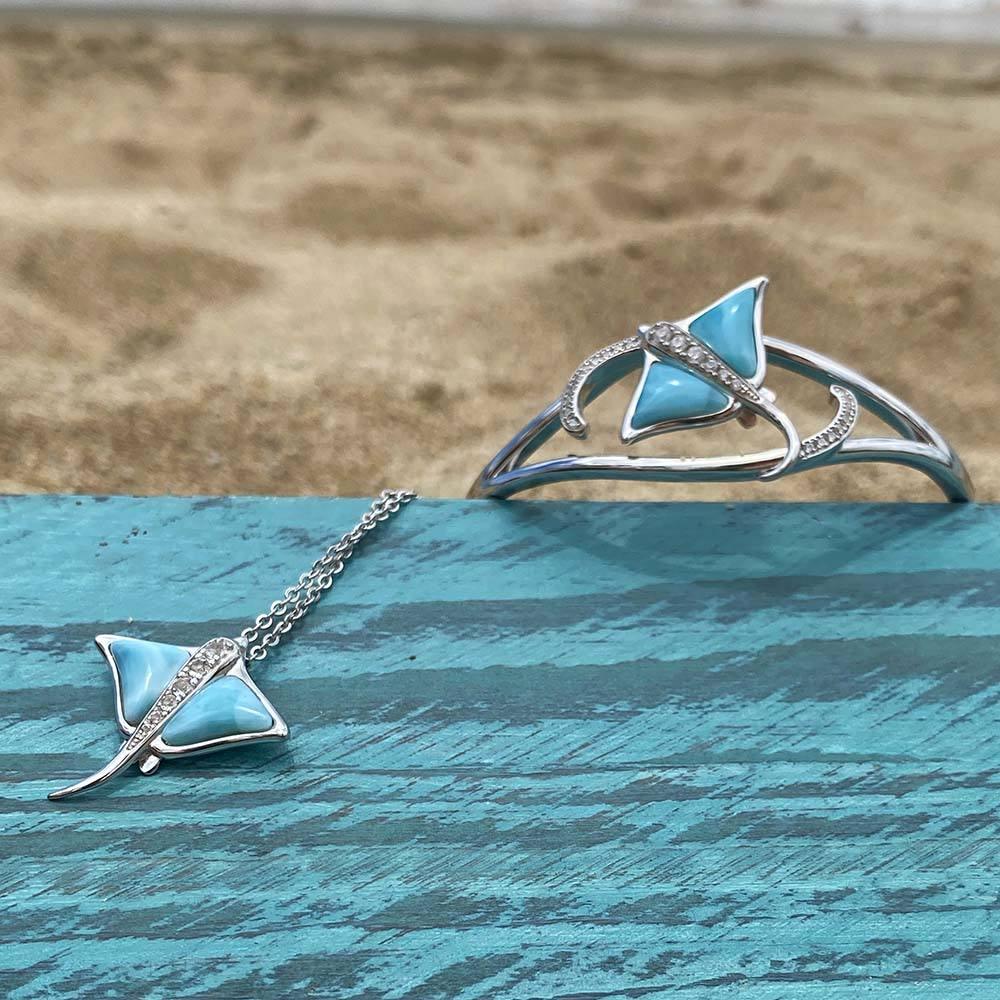 Larimar Eagle Ray Bangle Bangle Island by Koa Nani 