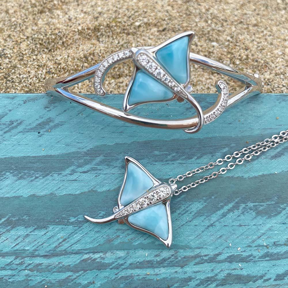Larimar Eagle Ray Bangle Bangle Island by Koa Nani 