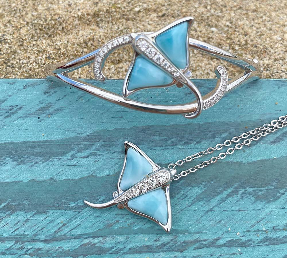 Larimar Eagle Ray Bangle Bangle Island by Koa Nani 