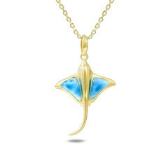 Larimar Eagle Ray Pendant Pendant Island by Koa Nani Small 