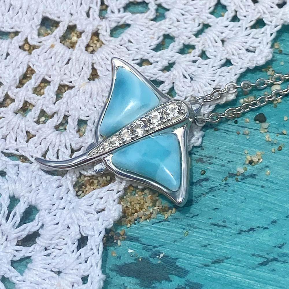 Larimar Eagle Ray Pendant Pendant Island by Koa Nani 