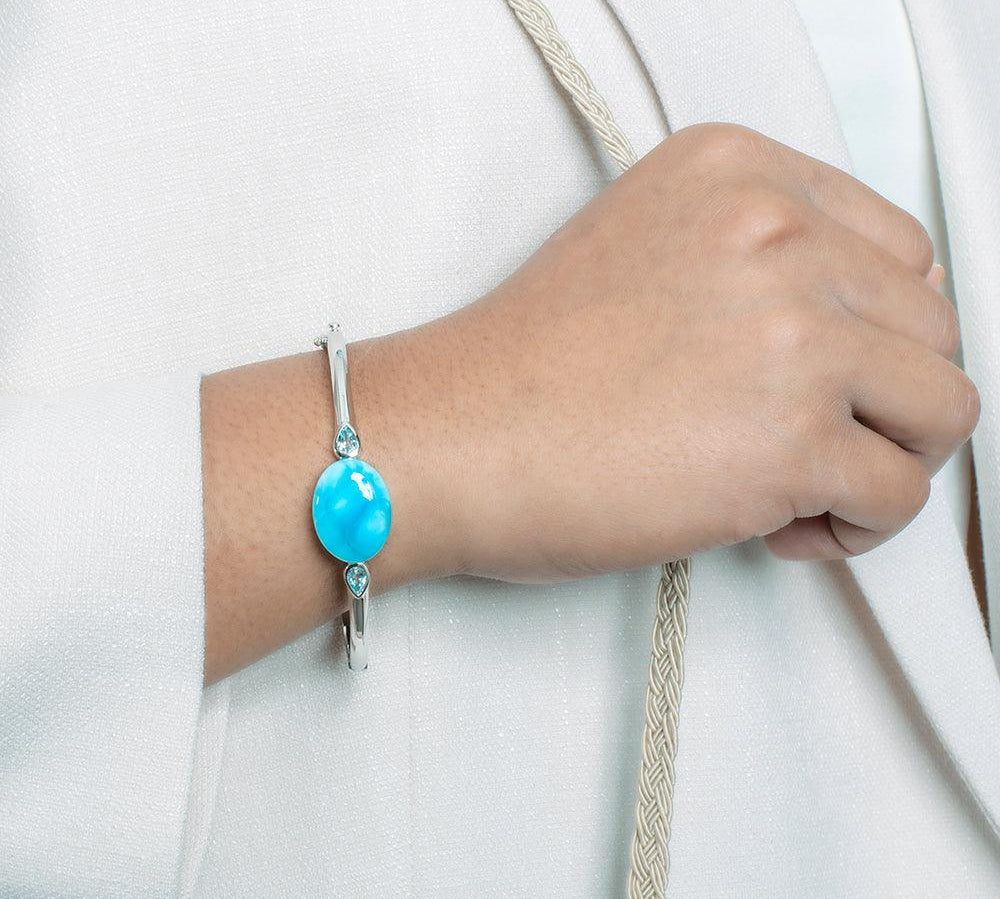 Larimar Eclipse Bangle Bangle Island by Koa Nani 