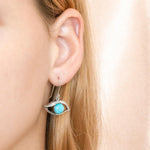 Larimar Eye of the Sea Earrings Earrings Island by Koa Nani 