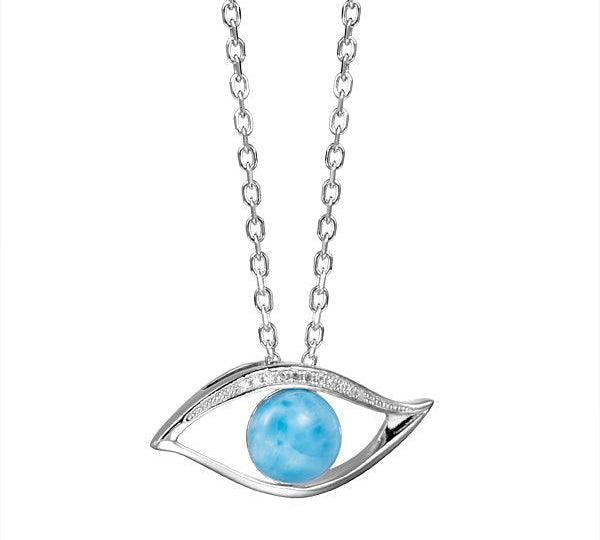 Larimar Eye of the Sea Pendant Pendant Island by Koa Nani 