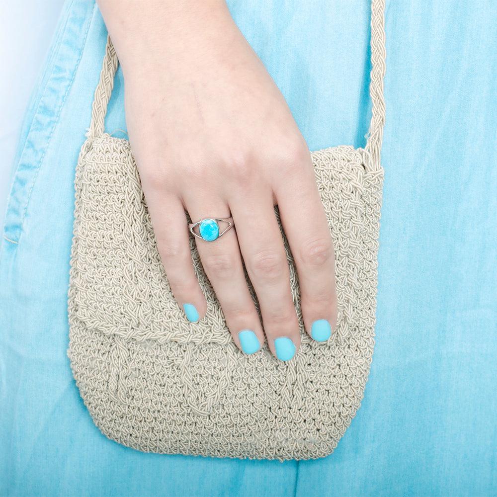 Larimar Eye Ring Ring Island by Koa Nani 