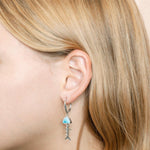 Larimar Fish Bone Earrings Earrings Island by Koa Nani 