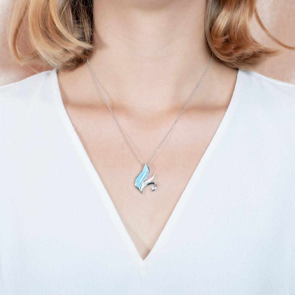 Larimar Fleur Pendant Pendant Island by Koa Nani 