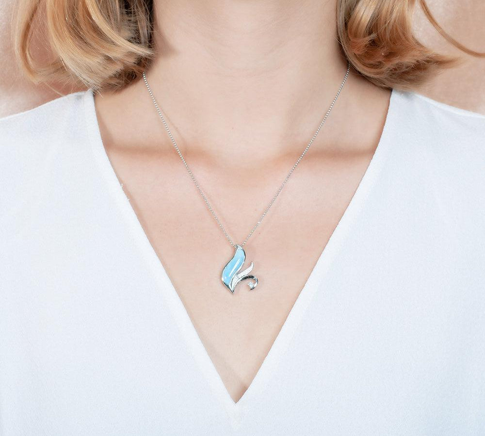 Larimar Fleur Pendant Pendant Island by Koa Nani 