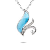 Larimar Fleur Pendant Pendant Island by Koa Nani 