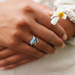 Larimar Fleur Ring Ring Island by Koa Nani 