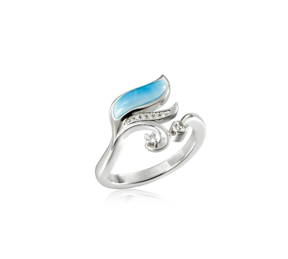 Larimar Fleur Ring Ring Island by Koa Nani 5.0 