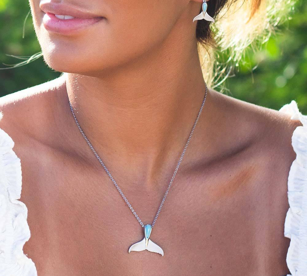 Larimar Flukes Earrings Earrings Island by Koa Nani 