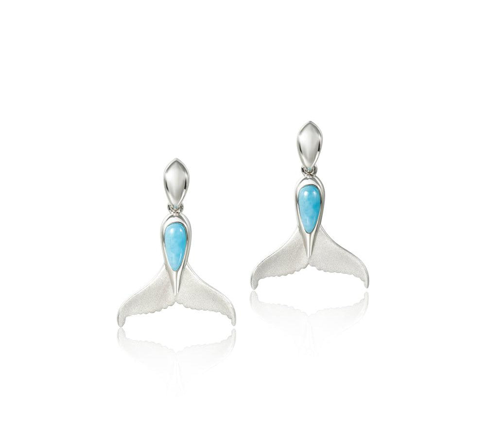 Larimar Flukes Earrings Earrings Island by Koa Nani 