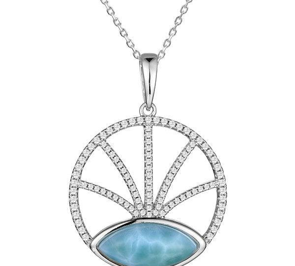 Larimar Fountain Pendant Pendant Island by Koa Nani 