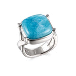 Larimar Four Corners Cocktail Ring Ring Island by Koa Nani 