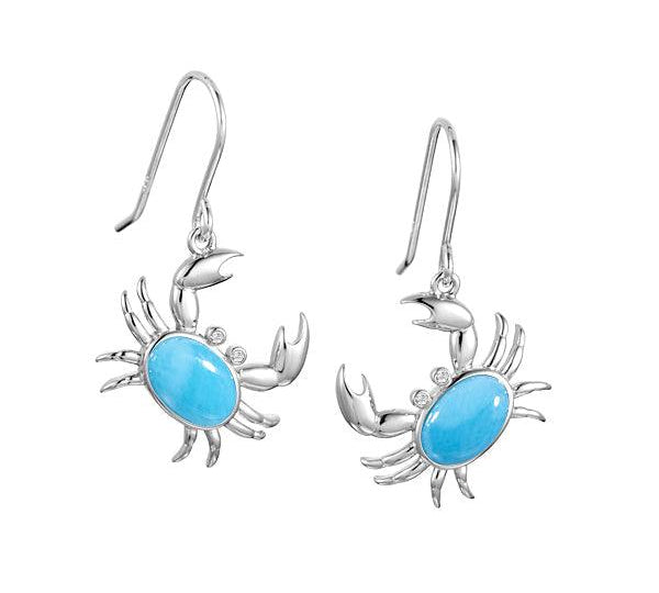 Larimar Friendly Crab Earrings Earrings Island by Koa Nani 