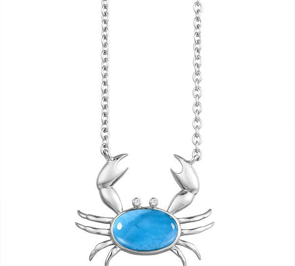 Larimar Friendly Crab Necklace Necklace Island by Koa Nani 