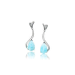 Larimar Glamour Earrings Earrings Island by Koa Nani 