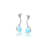 Larimar Glamour Earrings Earrings Island by Koa Nani 