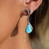 Larimar Glamour Earrings Earrings Island by Koa Nani 