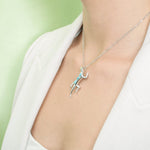 Larimar Gold Dust Day Gecko Pendant Pendant Island by Koa Nani 
