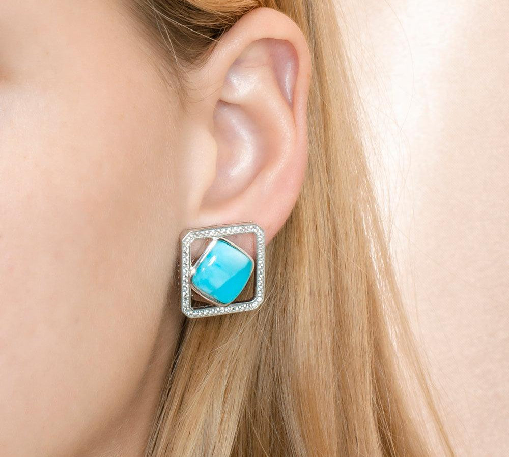 Larimar Hale Earrings Earrings Island by Koa Nani 