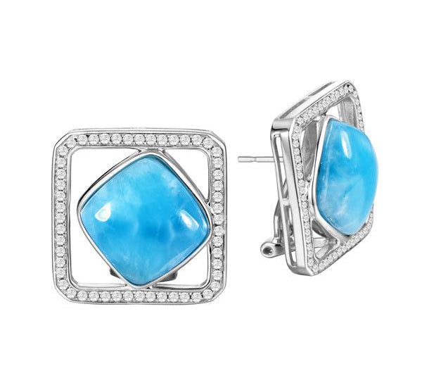Larimar Hale Earrings Earrings Island by Koa Nani 