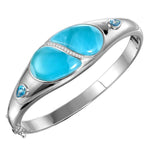 Larimar Hanalei Bay Bangle Bangle Island by Koa Nani 