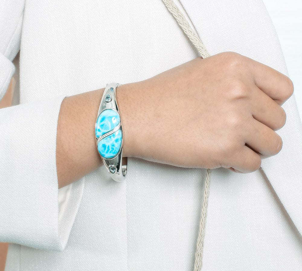 Larimar Hanalei Bay Bangle Bangle Island by Koa Nani 