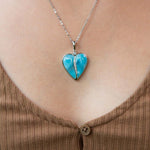 Larimar Hanalei Heart Pendant Pendant Island by Koa Nani 