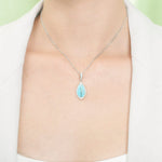 Larimar Hawaiian Ti Leaf Pendant Pendant Island by Koa Nani 