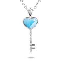 Larimar Heart Key Pendant Pendant Island by Koa Nani 
