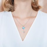 Larimar Heart Key Pendant Pendant Island by Koa Nani 