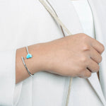 Larimar Heart Key Sleek Bangle Bangle Island by Koa Nani 
