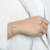 Larimar Heart Key Sleek Bangle Bangle Island by Koa Nani 