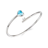 Larimar Heart Key Sleek Bangle Bangle Island by Koa Nani 