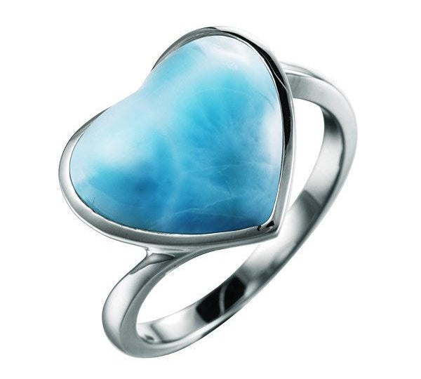Larimar Heart Mist Ring Ring Island by Koa Nani 5