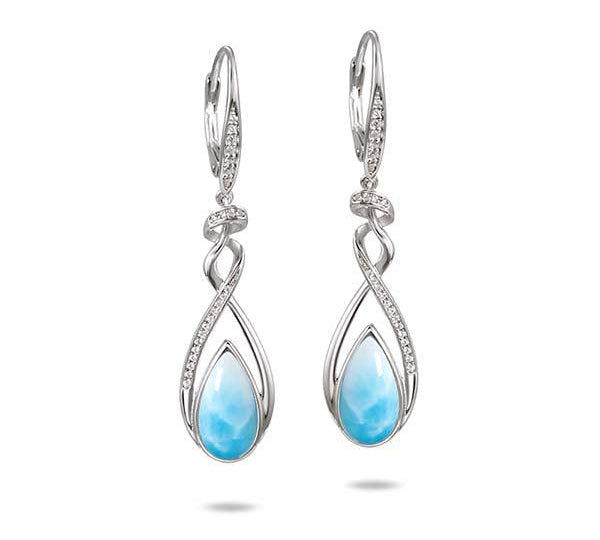 Larimar Helix Earrings Earrings Island by Koa Nani 