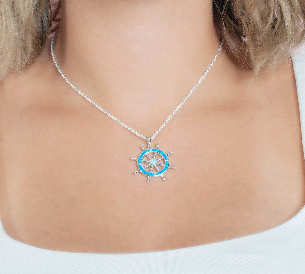 Larimar Helm Pendant Pendant Island by Koa Nani 