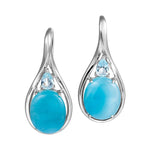 Larimar Hidden Gem Earrings Earrings Island by Koa Nani 
