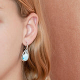Larimar Hidden Gem Earrings Earrings Island by Koa Nani 