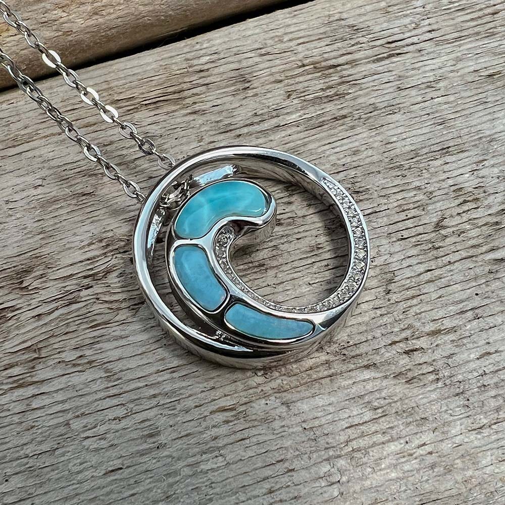 Larimar High Tide Pendant Pendant Island by Koa Nani 