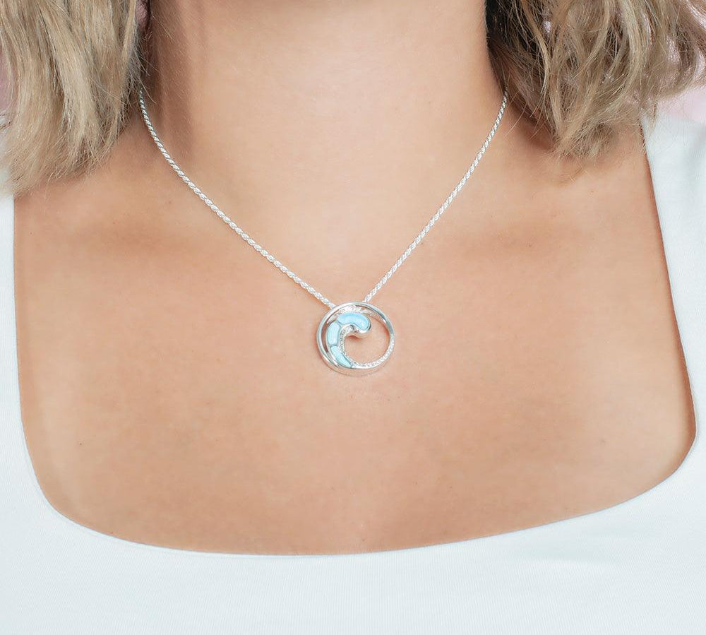 Larimar High Tide Pendant Pendant Island by Koa Nani 