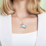 Larimar Hilo Honu Pendant Pendant Island by Koa Nani Large 