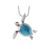 Larimar Hilo Honu Pendant Pendant Island by Koa Nani Small 