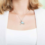 Larimar Hilo Honu Pendant Pendant Island by Koa Nani Small 