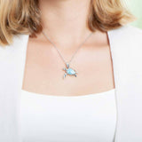 Larimar Hilo Honu Pendant Pendant Island by Koa Nani Small 